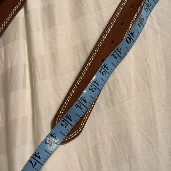 J.Crew Leather belt with large gold buckle BD072 - Picture 5 of 6